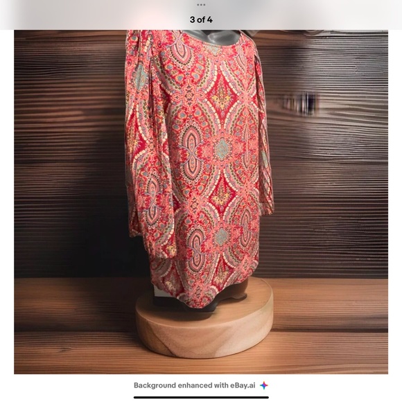 Fire Los Angeles Dress is perfect for any occasion.XL BEAUTIFUL paisley pattern. - Picture 6 of 7